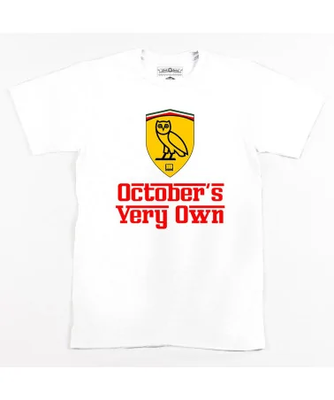 Block Custom - OVO Ferrari Mash Up Tee - White | blockshops