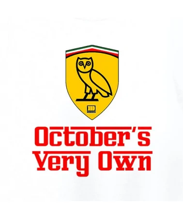 Block Custom - OVO Ferrari Mash Up Tee - White | blockshops