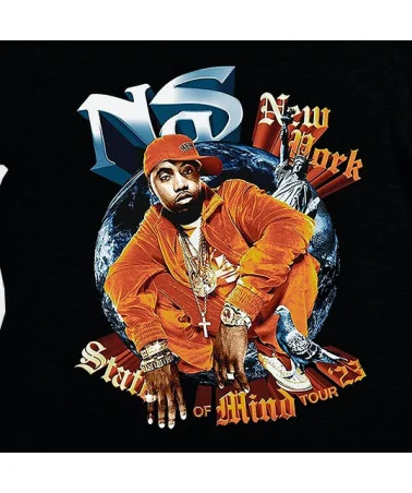 Block Custom - Nas NY State Of Mind Tour Tee - Black | blockshops