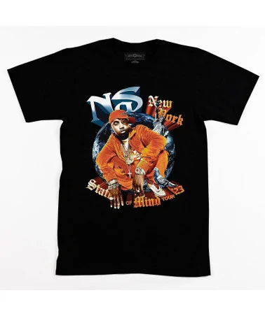 Block Custom - Nas NY State Of Mind Tour Tee - Black