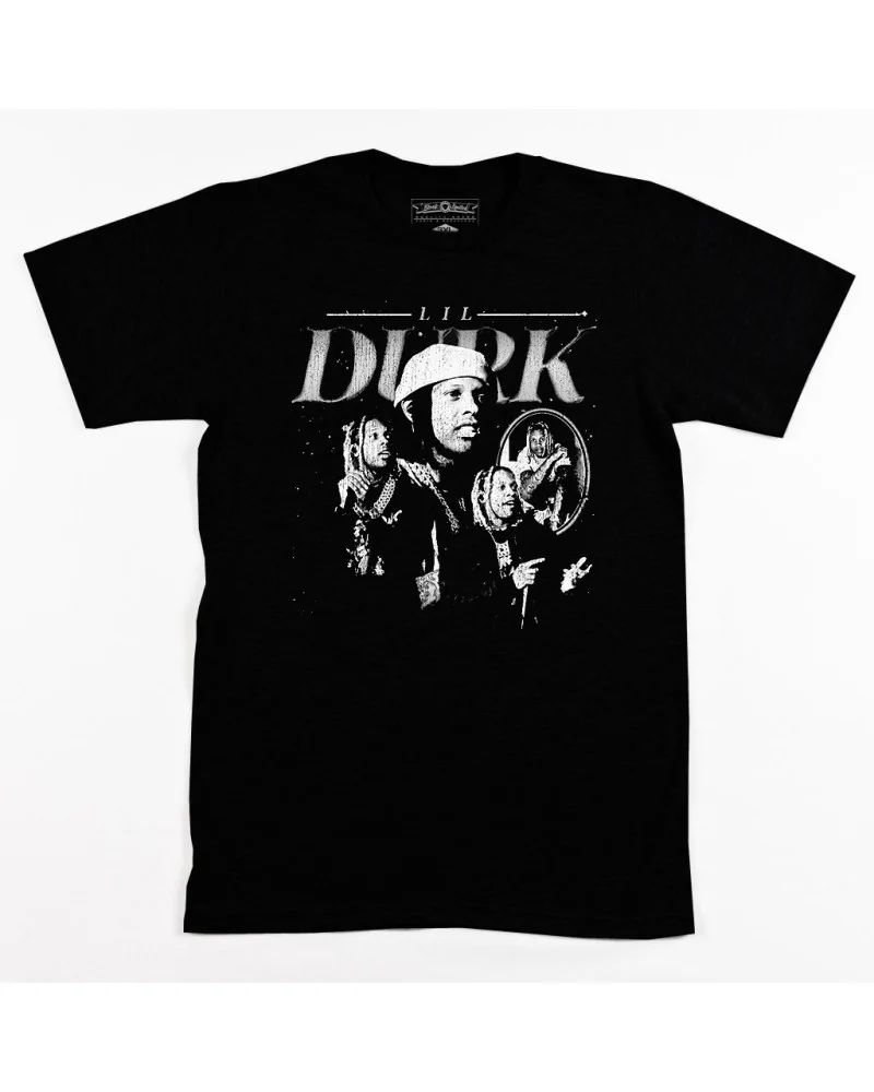 Block Custom - Lil Durk Vintage Portraits Tee - Black | blockshops