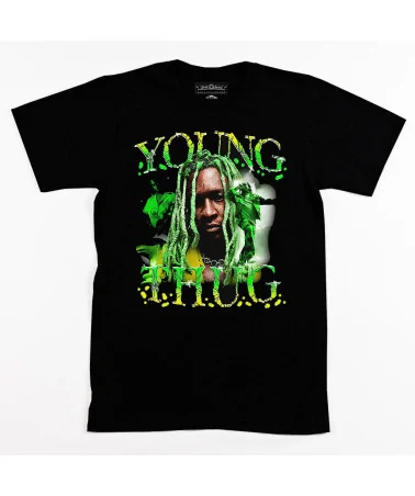 Block Custom - Young Thug Cracked Slime Tee - Black | blockshops