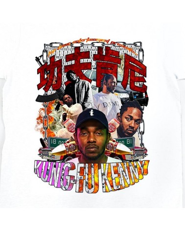 Block Custom Kendrick Kung Fu Kenny Tee White blockshops