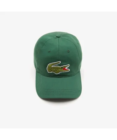 Lacoste Live - Oversized Logo Curved Cap - Dark Green