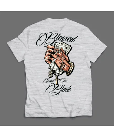 Block Limited - Blessed From The Block Tee - Ash Grey | blockshops
