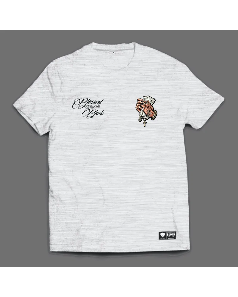Block Limited - Blessed From The Block Tee - Ash Grey | blockshops