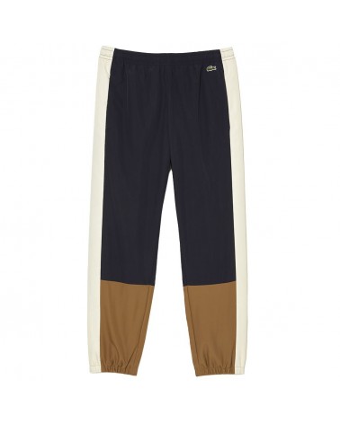 Lacoste - Color Block Track Pant - Navy/Cream/Brown
