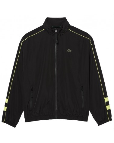 Lacoste - LIghtweight Bi-Color Track Jacket - Black/Volt