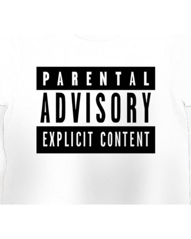 Block Custom PARENTAL ADVISORY - Black/White