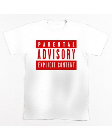 Block Custom PARENTAL ADVISORY - Red/White