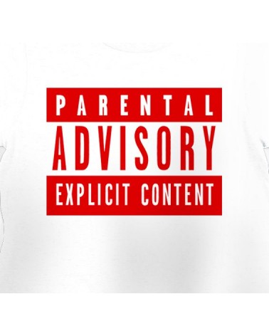 Block Custom PARENTAL ADVISORY - Red/White