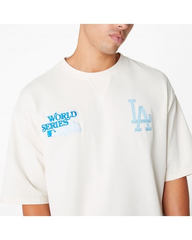 New Era - LA Dodgers World Series Wordmark Oversized Tee - White