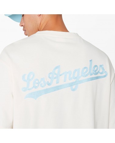 Official New Era MLB Team Wordmark LA Dodgers Open White Oversized