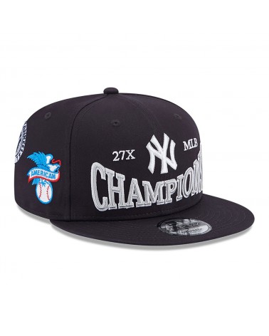 New Era New York Yankees White Bucket Hat MLB 27X World Series