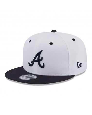 New Era - Atlanta Braves White Crown Patch 9FIFTY Snapback Cap - Wh