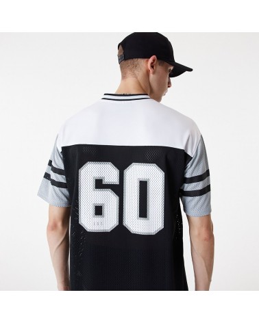 New Era New York Yankees oversized mesh t-shirt in black