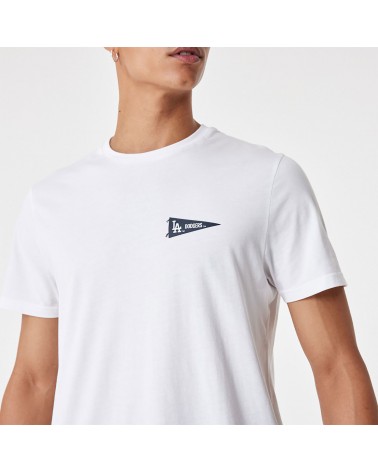 New Era - LA Dodgers MLB Flag Graphic T-Shirt - White