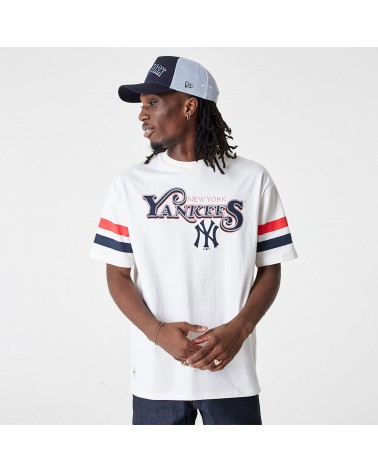 New Era - New York Yankees MLB Retro Graphic Oversized T-Shirt - Wh