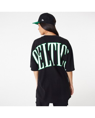 Boston Celtics Mitchell & Ness XL Wordmark Snapback Hat - Green/Black