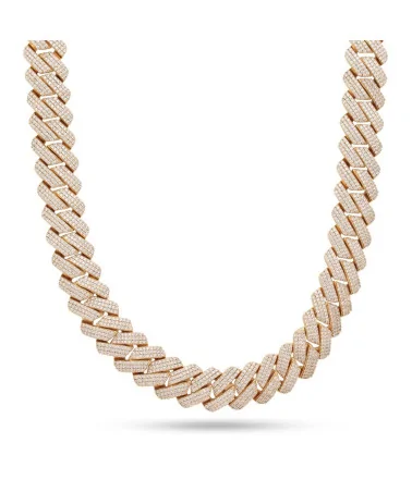 King Ice - 12mm Iced Diamond Cut Miami Cuban Link Chain - 14k Gold