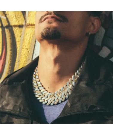 King Ice - 12mm Iced Diamond Cut Miami Cuban Link Chain - 14k Gold