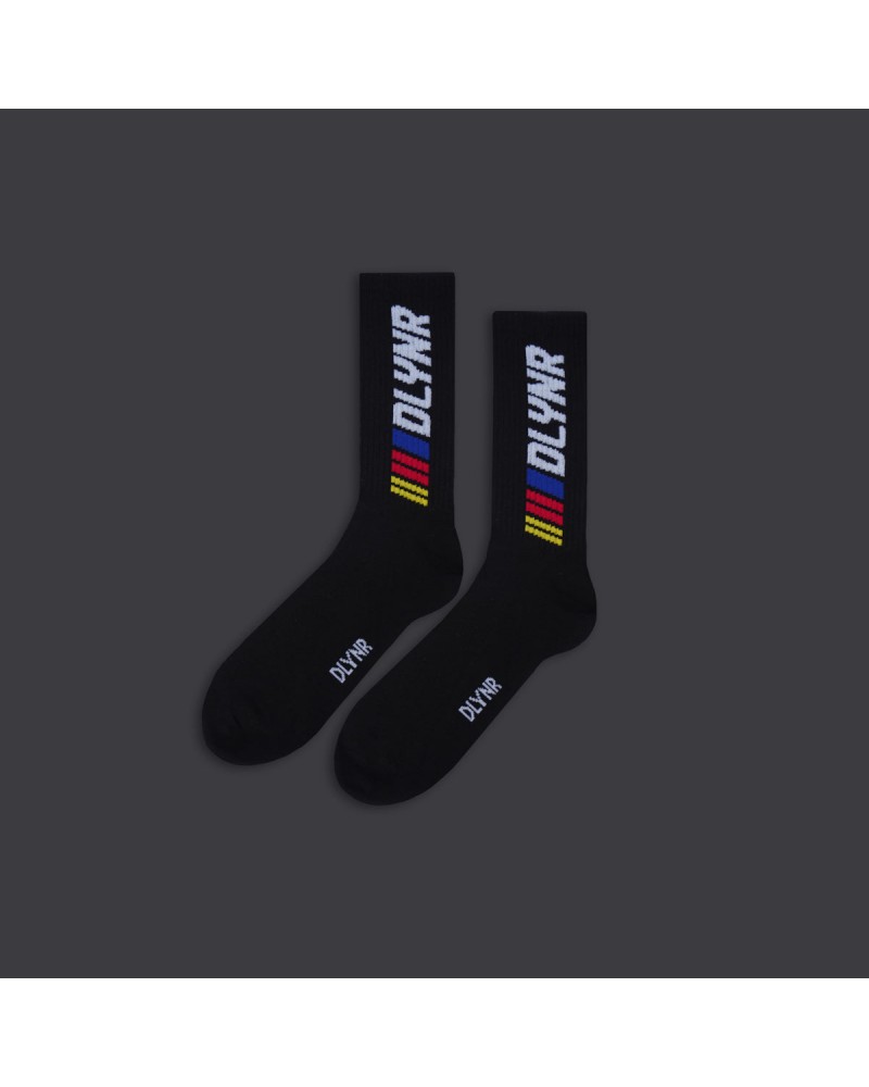 Dolly Noire - GOAT Jacquard Socks - Black