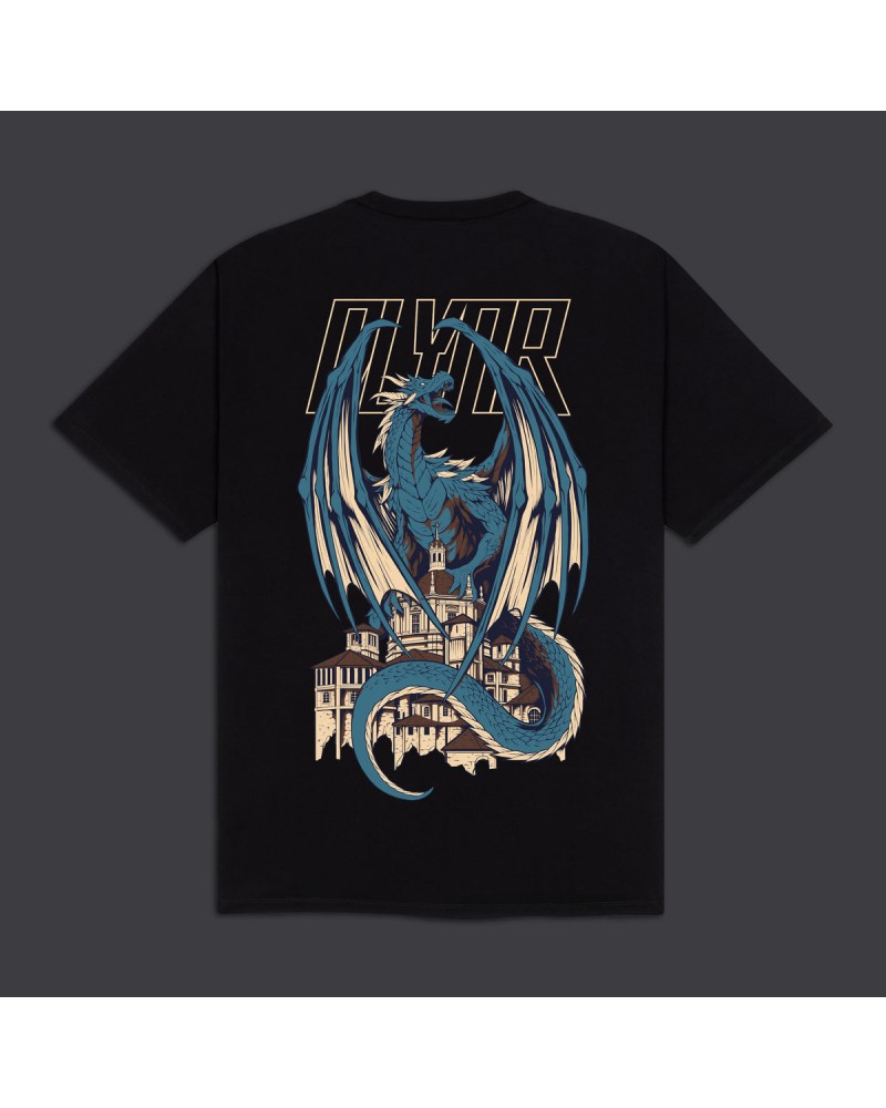 Dolly Noire - Blue Dragon Tee - Black