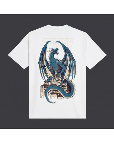 Dolly Noire - Blue Dragon Tee - White