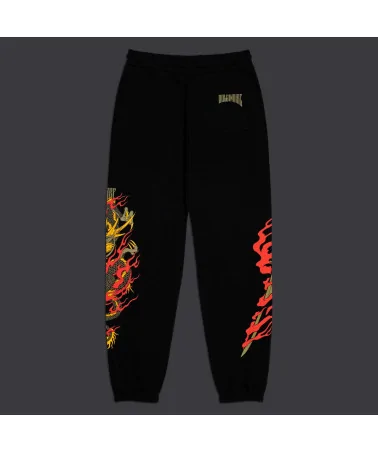 Dolly Noire -  Ryu Dragon Sweatpants - Black