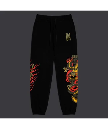 Dolly Noire -  Ryu Dragon Sweatpants - Black