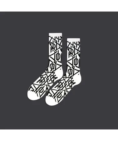Dolly Noire - Monogram DLYNR Socks - White