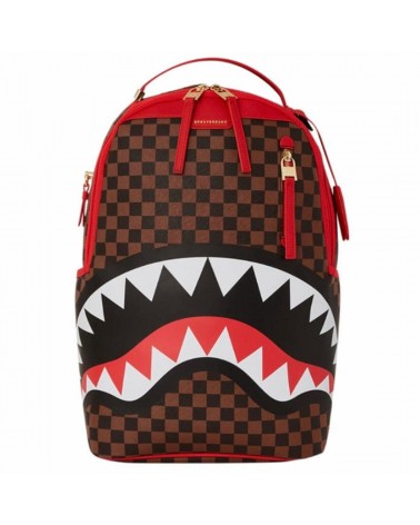 Sprayground - River Split Backpack (DLXV) - Black / Red