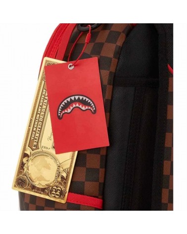 Sprayground - River Split Backpack (DLXV) - Black / Red