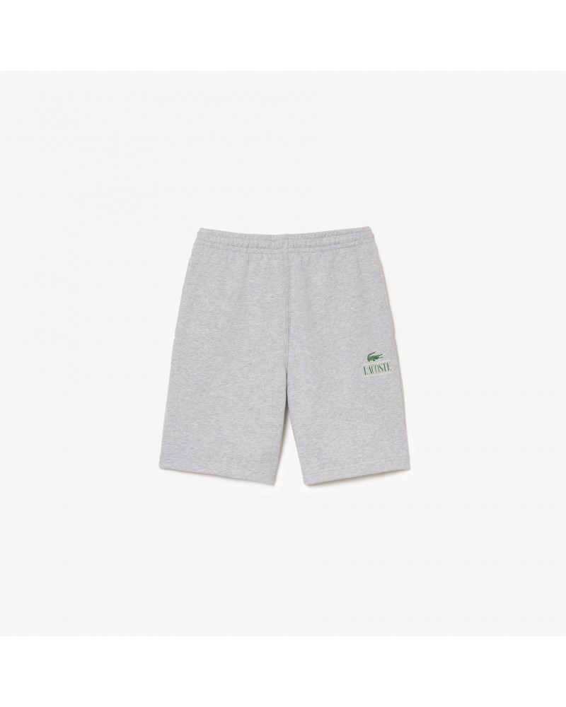 Lacoste - Small Print Signature Logo Sweatshort - Grey