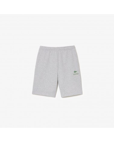 Lacoste - Small Print Signature Logo Sweatshort - Grey