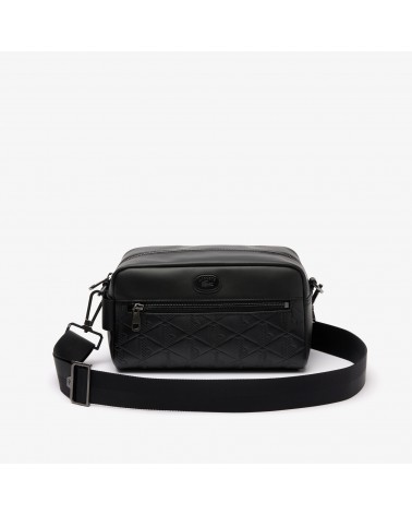Buy Lacoste Core Black Leather Textured Sling Handbag Online At Best Price  @ Tata CLiQ