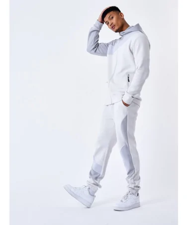 Project X Paris - Tricolor Zipped Joggpant - Grey/Blue