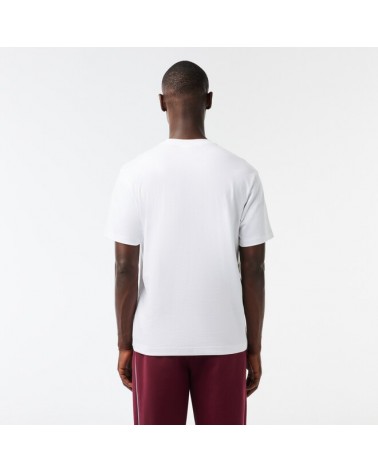 Lacoste Live - René Lacoste Print Relaxed Fit T-shirt - White