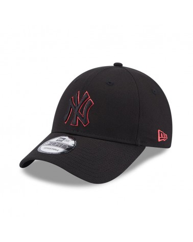 New Era - New York Yankees 9Forty Neon Outline - Black / Red