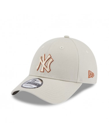 New Era - New York Yankees 9Forty Neon Outline - Light Beige