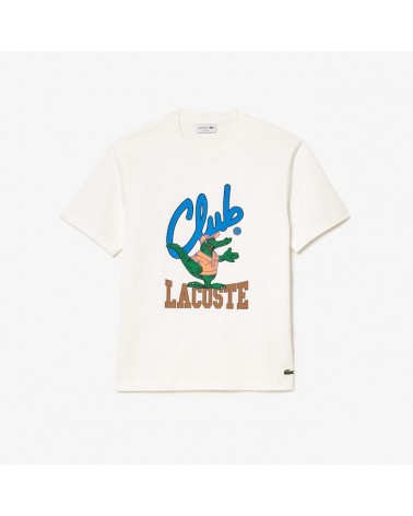 Lacoste - Le Club Lacoste Relaxed Fit Tee - White