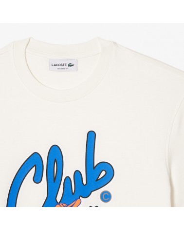 Lacoste - Le Club Lacoste Relaxed Fit Tee - White