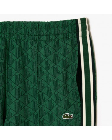 Lacoste Paris Monogram Tracksuit Jacket in Green for Men