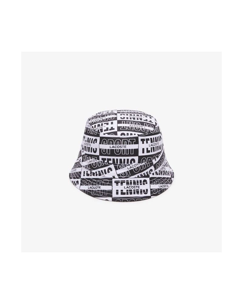 Lacoste - Bucket Hat Reversible - Black / White / Beige