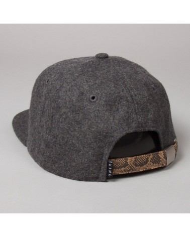 King Apparel Stand & Deliver 6 Panel Strapback Cap - Grey Flannel