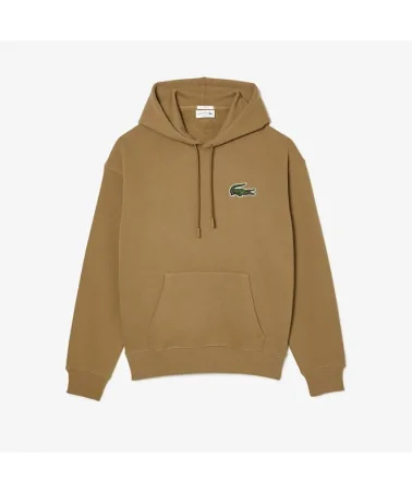 Lacoste - Unisex Loose Fit Hooded Organic Cotton Jogger Sweatshirt ...