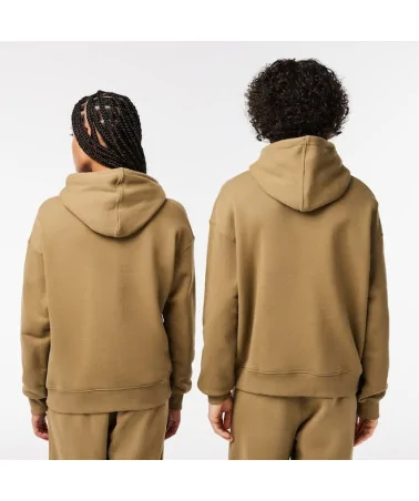 Lacoste - Unisex Loose Fit Hooded Organic Cotton Jogger Sweatshirt ...