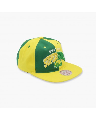 Mitchell & Ness - Pinwheel Of Fortune Deadstock Seattle Supersonics - Yellow / Green