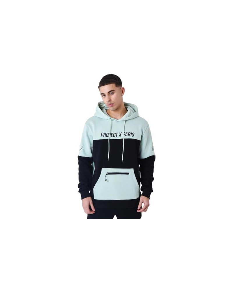 Project X Paris - Colorblock Hoodie - Black/Mint