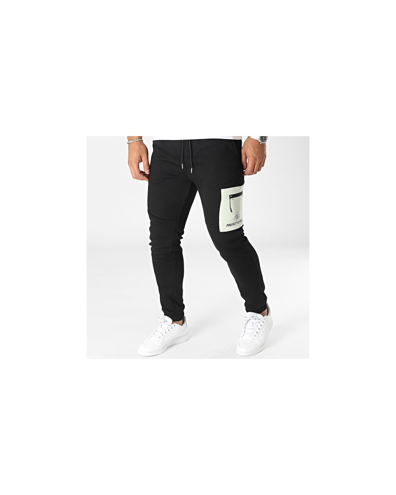 Project X Paris - Colorblock Sweatpant - Black/Mint